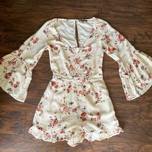 American Eagle Floral Romper